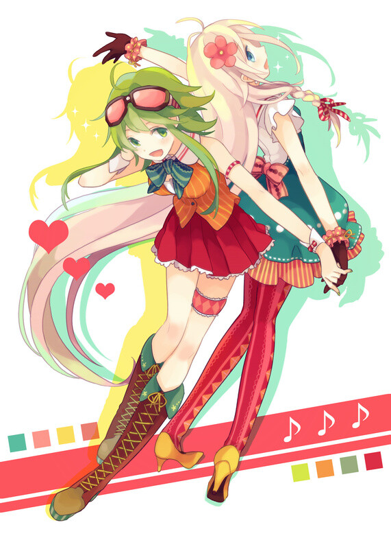 【id=35024257】gumi,ia,vocaloid,v家,少女,p站,双人,服装类似jk制服