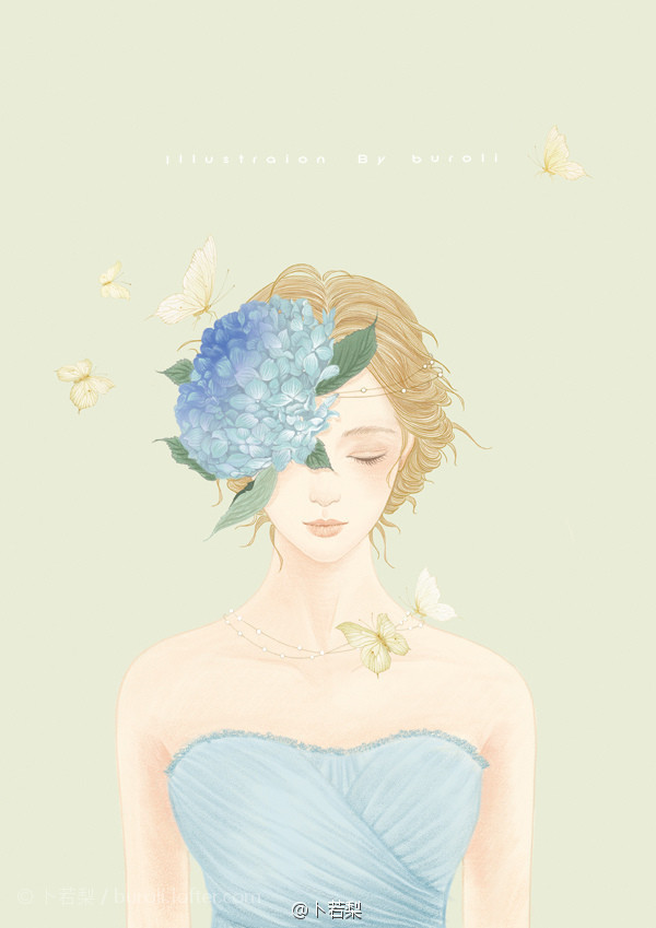 治愈系 碎花 森系 素材 壁纸 插画 禅绕画 涂鸦 文艺范 手绘 水彩