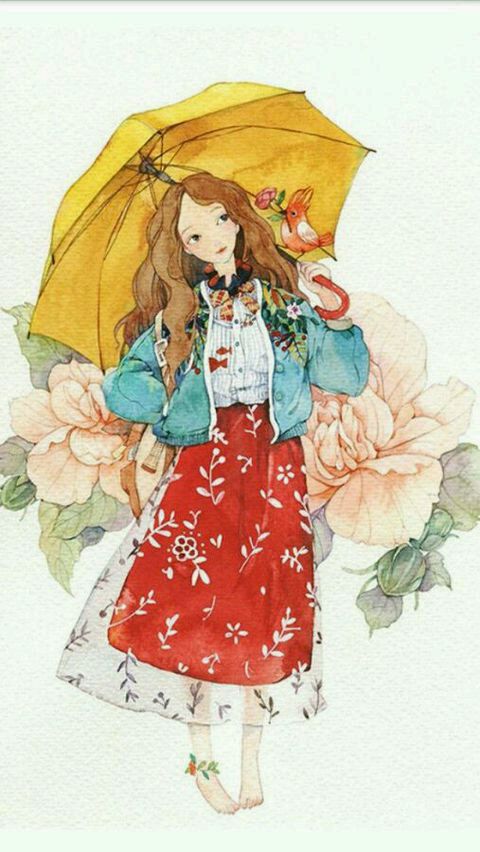 插画浅吟度薇年
