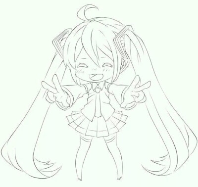 初音 橡皮章素材