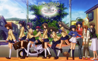 clannad 古河渚,冈崎朋也,冈崎汐跨越名为世界的距离,我们才得以相见