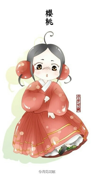汉服水果拟人——樱桃
