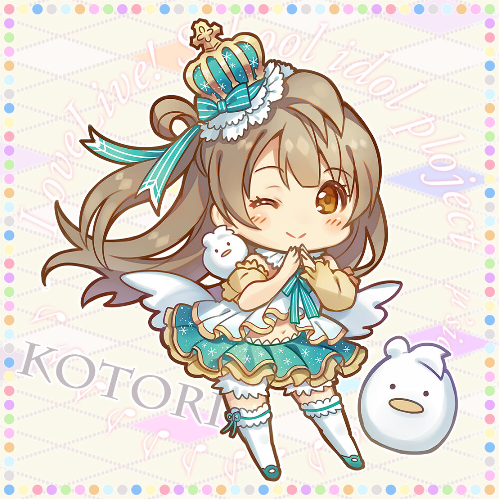 (套图)动漫 插画 二次元 q版 萌 少女 lovelive ll 根岸千秋@ティア