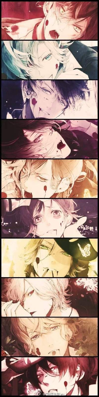 diabolik lovers#魔鬼恋人 逆卷修,逆卷怜司,逆卷礼人,逆卷奏人