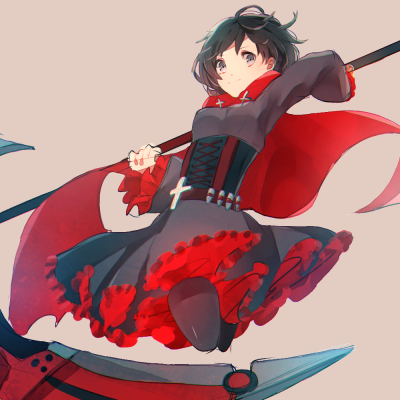 插画 少女 封面 头像 人物 p站 二次元 壁纸 原创 镰刀 玫瑰 rwby