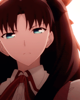 fate/stay night 远坂凛 gif 动漫 二次元 人物 动画 同人 动态图