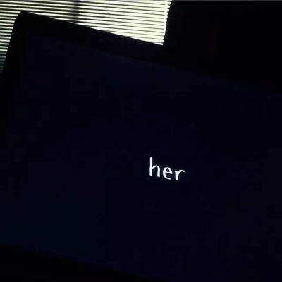 黑色 壁纸 背景图 封面 her 头像