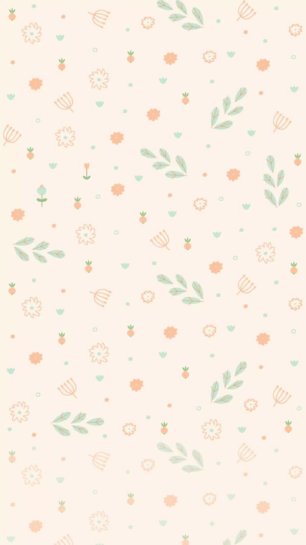 壁纸,小碎花,暖色,温暖,可爱