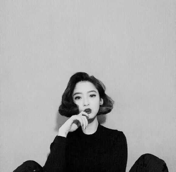 黑白#女头#短发#欧美#头像#小清新