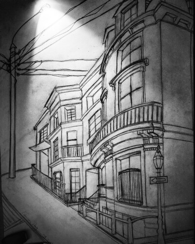 sketch 建筑画