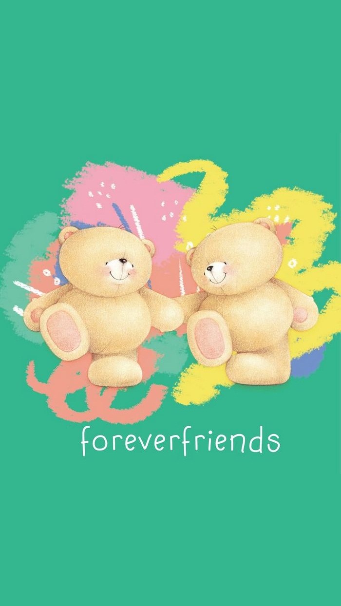 forever friends 熊仔 壁纸 萌图