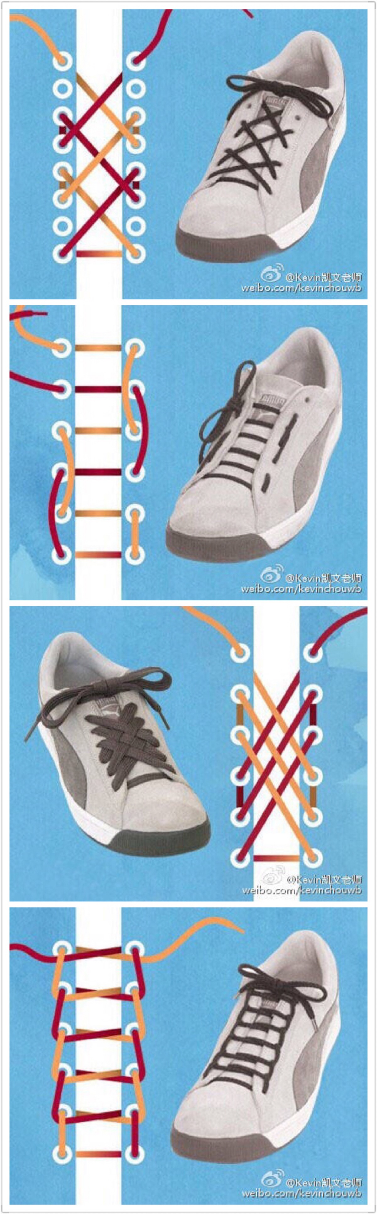 【系鞋带】学会这几种绑鞋带的方法 小白鞋可以穿得更带感(2)_伊秀动漫|yxlady.com
