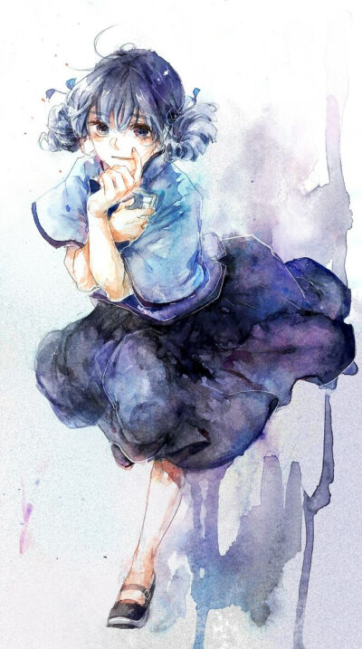插画#小清新#治愈系#二次元#唯美#动漫#水彩#森系