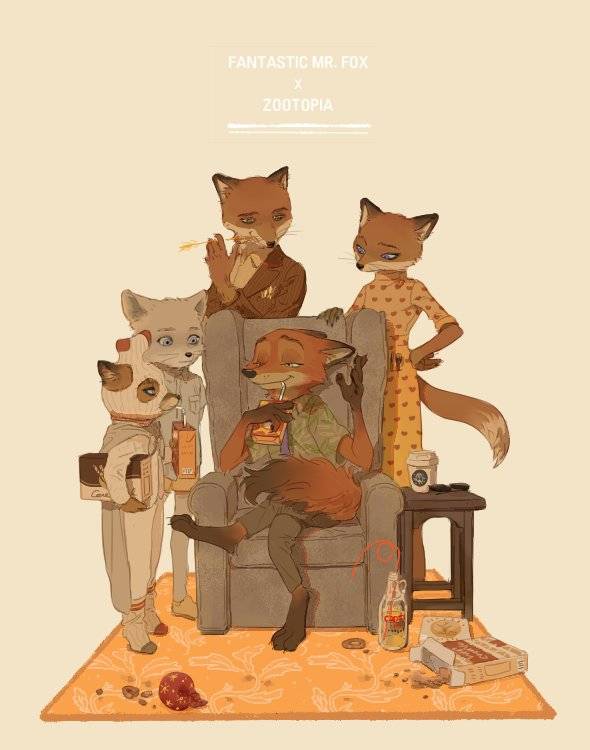 迪士尼##疯狂动物城##zootopia##狐兔##了不起的狐狸爸爸