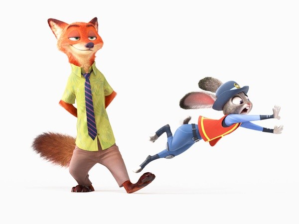zootopia 疯狂动物城～狐兔cp 狐尼克&兔朱迪兔子 狐狸