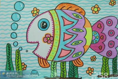 儿童画… 图片评论 0条  收集   点赞  评论  儿童画 海底世界 鱼