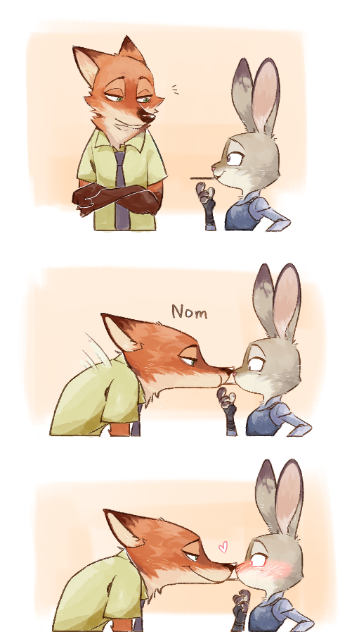 zootopia 疯狂动物城～狐兔cp 狐尼克&兔朱迪兔子 狐狸