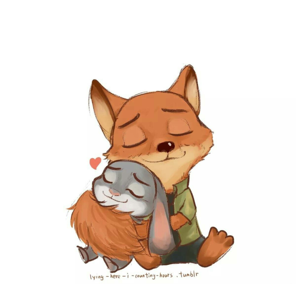 zootopia 疯狂动物城～狐兔cp 狐尼克&兔朱迪兔子 狐狸