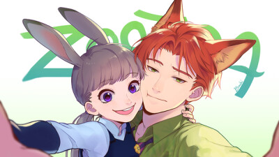 『沫沫』动漫原创 插画手绘 二次元 迪士尼《疯狂动物城 zootopia