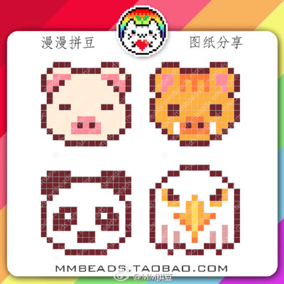 小动物的证件照已经拍好了哦~~~#我爱拼豆