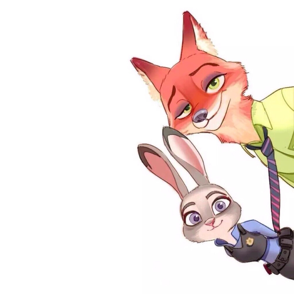 疯狂动物城# #zootopia# #nick# #judy# 狐兔cp,饭绘