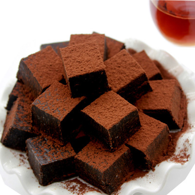 法布朗手工巧克力礼盒装/进口纯可可脂原味黑松露型手工生巧克力
