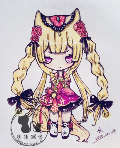 马克笔p版女孩
