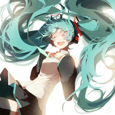 初音未来黑化头像