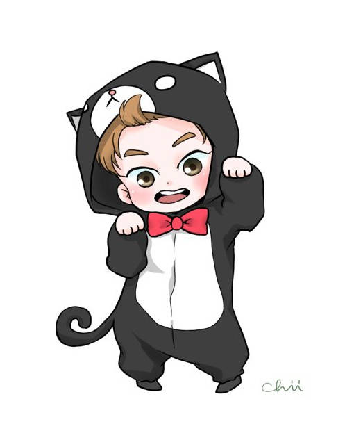 xiumin金珉锡#exo动物城q版fanart手绘插画萌cr:chii___iihc