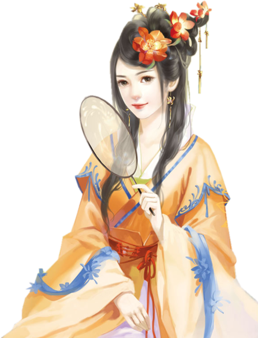 古风 插画 唯美 手绘 橙光 背景 玄幻 人物立绘女【侵权致歉】