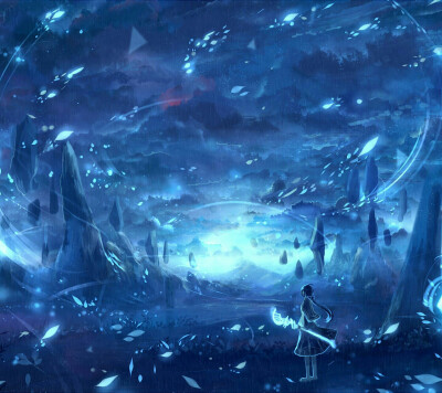 【唯美 插画 手绘 意境 二次元 小清新 治愈 壁纸 背景 涂鸦 水彩】