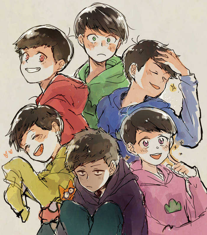 侵删#阿松先生,松野六子,oso,kara,choro,ichi,jyushi,totti