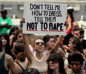 don"t tell me how to dress. tell them not to rape. 女权口号