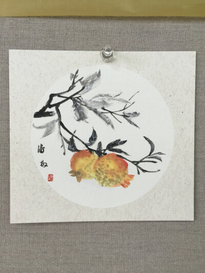 石榴画 