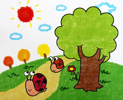动物 儿童 卡通 小熊 儿童卡通画 动物绘画 动物图片 生物世界 插画
