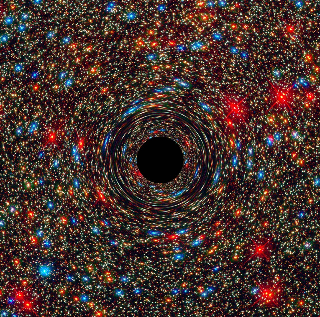 天文学家在椭圆星系ngc 1600的中心,发现了一个超大型黑洞,这里是宇宙