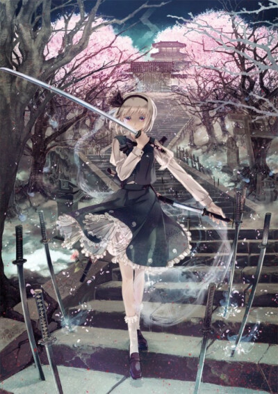 二次元 美少女 场景区 暖色调 制服控 异世界 手机屏保壁纸 梦幻 意境