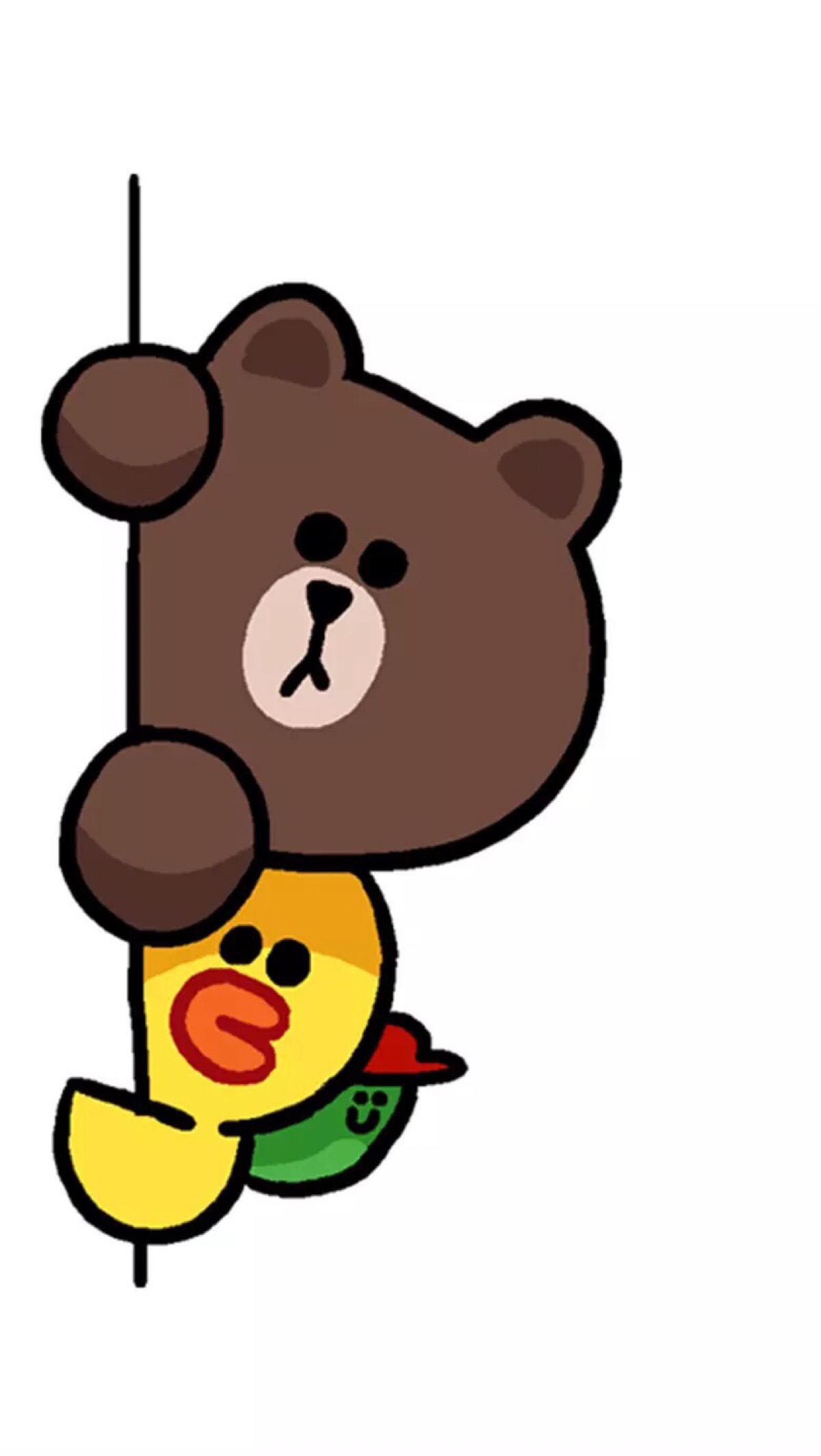 Brown line friends на прозрачном фоне. Line character. 熊 learn character. 莉娜熊 Bear.