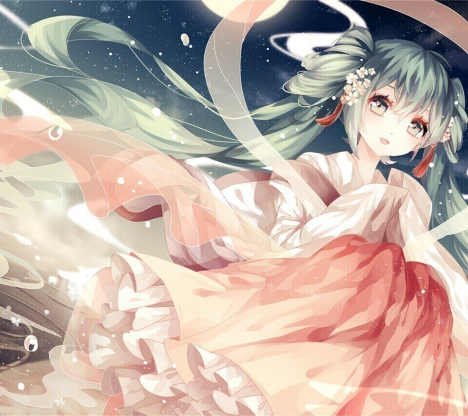 壁纸 二次元 少女 唯美 初音未来 虚拟歌姬 少年 闺蜜 头像 背影 双