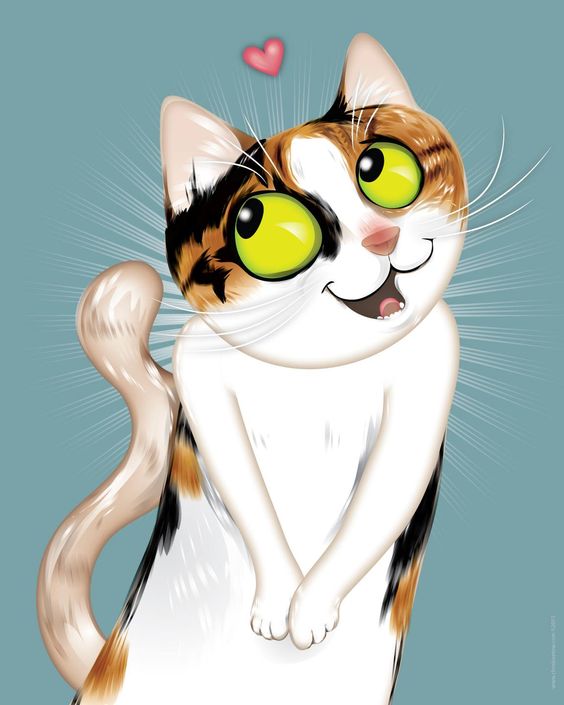 画师chris beetow的宠物插画~猫咪
