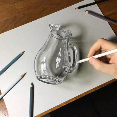 手绘3d玻璃瓶手绘