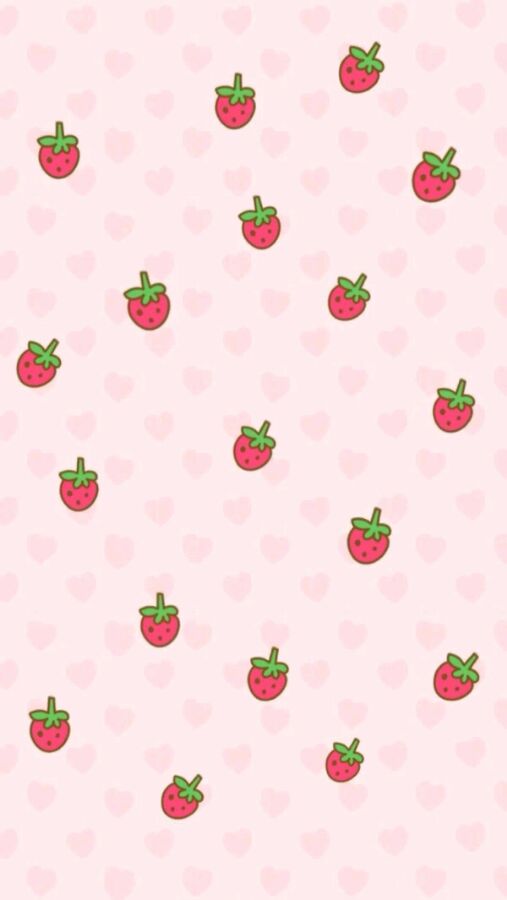 草莓粉红色壁纸