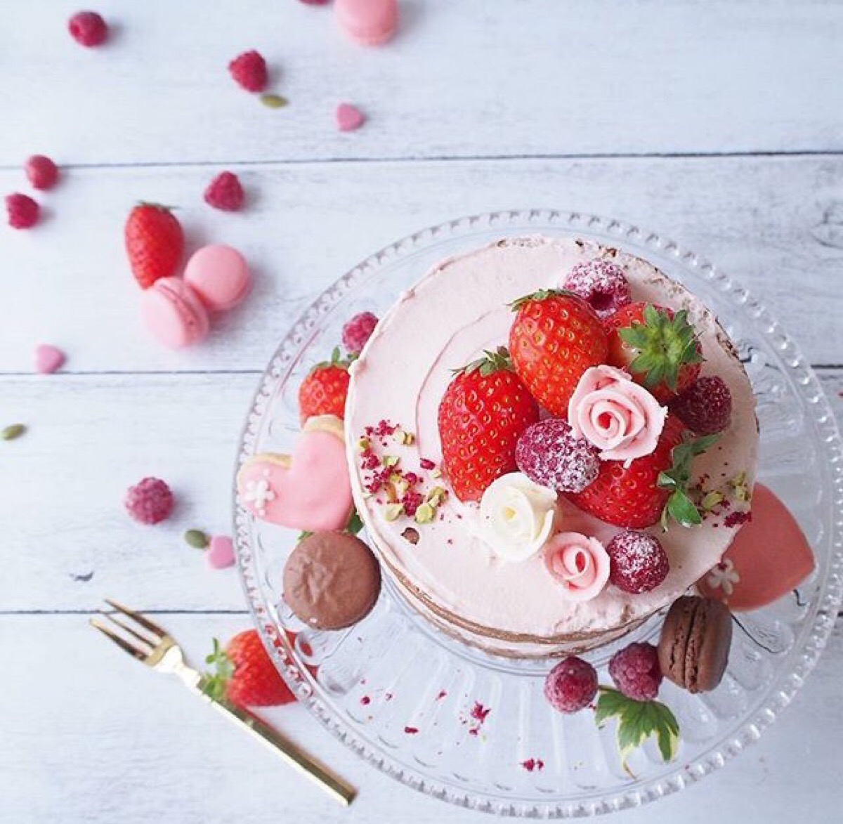 甜品也要很可爱——草莓味的小蛋糕