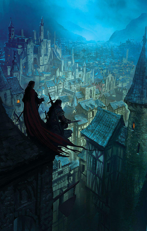 场景插画,法国插画师marc simonetti,源自腾讯.