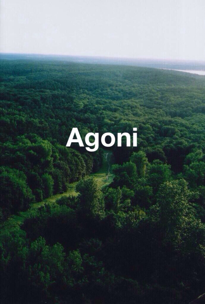 Agoni 法文中痛苦的意思,中文发音却是:爱