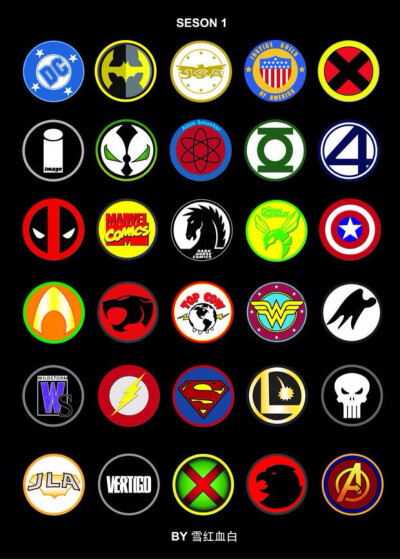 蜘蛛侠-超级英雄们的logo