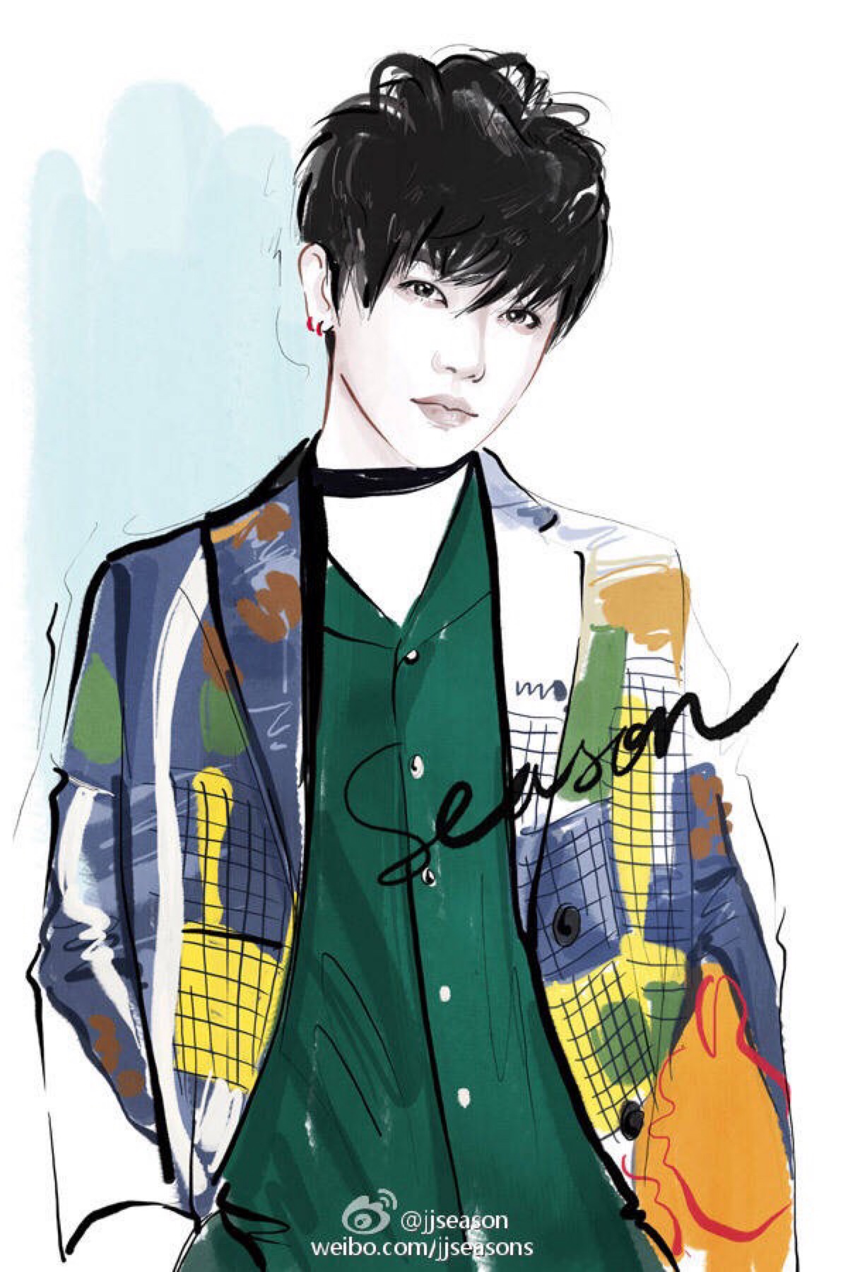 jjseason插画#时尚#season插画#华晨宇火星归来@华晨宇yu