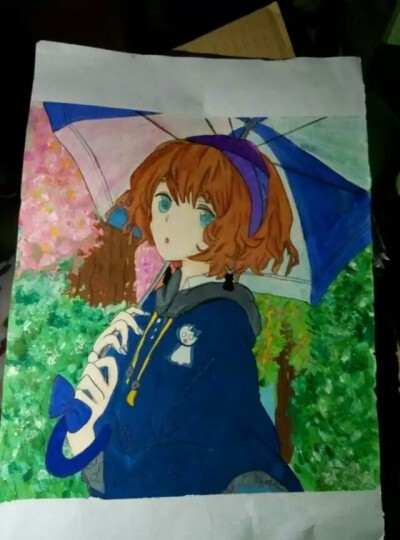 美丽的雨后,绘画