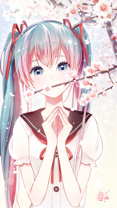 春,初音,美咿(>_ )