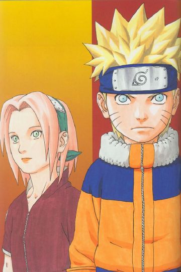 naruto -ナルト- 《火影忍者》 原画 #岸本齐史# 漩涡鸣人&春野樱